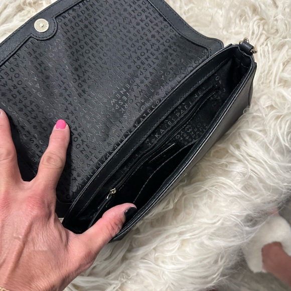 Black Kate Spade purse with chain. Sorry, this only comes with the short strap!😊 - Picture 4 of 5